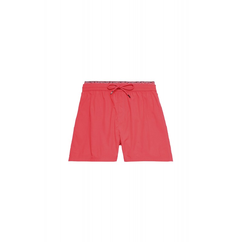 Diesel Swim Shorts With Double Waist-Red