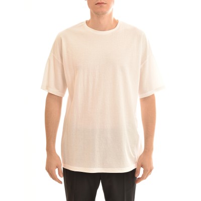 Twin Black Relaxed Fit T-Shirt-White