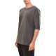Twin Black Boxy Fit Oversized T-Shirt-Anthracite Twin Black Boxy Fit Oversized T-Shirt-Anthracite