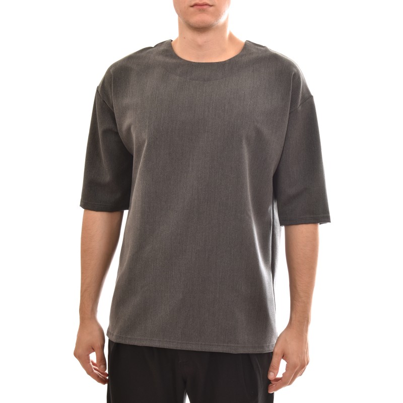Twin Black Boxy Fit Oversized T-Shirt-Anthracite Twin Black Boxy Fit Oversized T-Shirt-Anthracite
