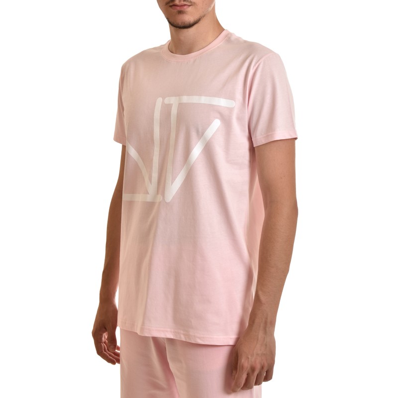 Twin Black T-Shirt Monogramma-Pink