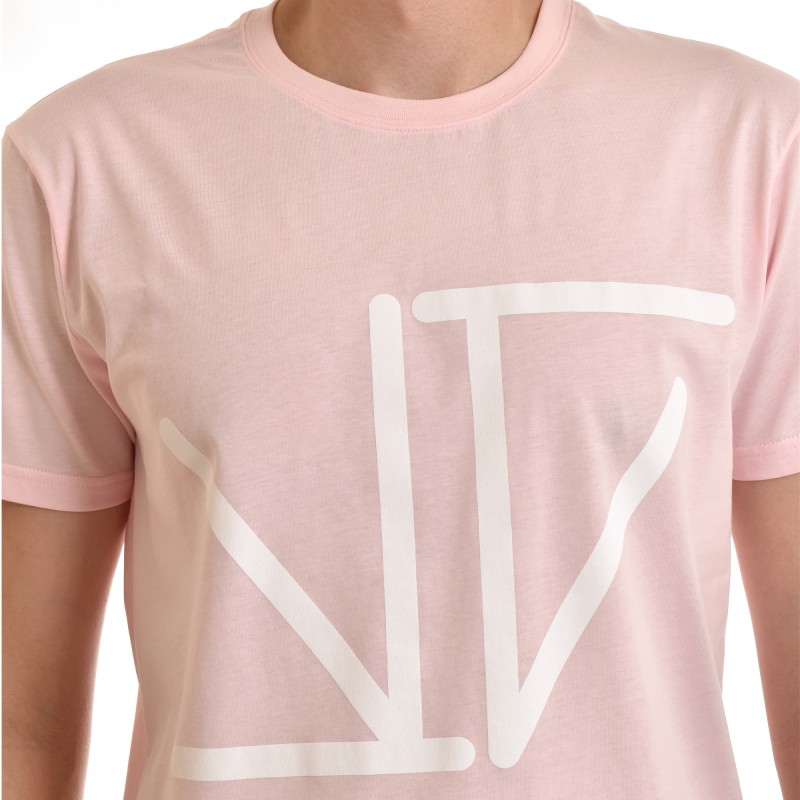 Twin Black T-Shirt Monogramma-Pink