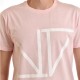 Twin Black T-Shirt Monogramma-Pink