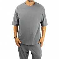 Twin Black Blouse Oversized-Grey