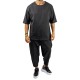 Twin Black T-Shirt Denim Effect-Black