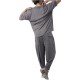 Twin Black T-Shirt Oversized Rib-Grey Twin Black T-Shirt Oversized Rib-Grey