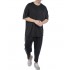 Twin Black T-Shirt Oversized Rib-Black