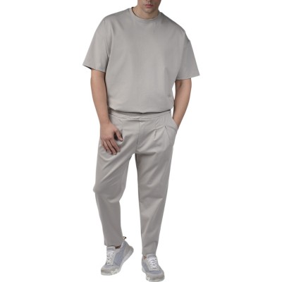 Twin Black T-Shirt Oversized-Grey