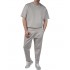 Twin Black T-Shirt Oversized-Grey