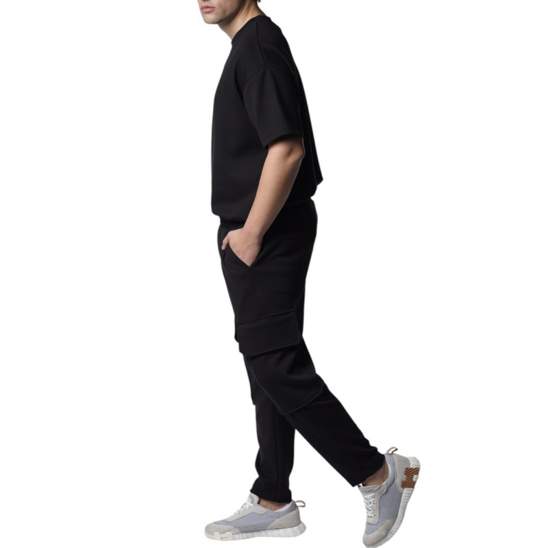 Twin Black T-Shirt Oversized-Black Twin Black T-Shirt Oversized-Black