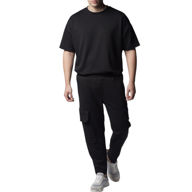 Twin Black T-Shirt Oversized-Black Twin Black T-Shirt Oversized-Black