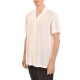 Twin Black Short Sleeved Button Up Shirt-White Twin Black Short Sleeved Button Up Shirt-White
