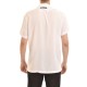 Twin Black Short Sleeved Button Up Shirt-White Twin Black Short Sleeved Button Up Shirt-White