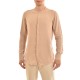 Twin Black Mao Collar Shirt With Hidden Buttonline-Beige Twin Black Mao Collar Shirt With Hidden Buttonline-Beige