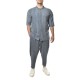 Twin Black Trousers Relaxed Fit Linen Denim-Blue