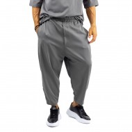 Twin Black Trousers Loose-Grey