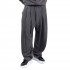 Twin Black Trousers Loose Fit Denim-Dark Grey