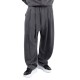 Twin Black Trousers Loose Fit Denim-Dark Grey