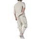 Twin Black Trousers Cargo Style Flap Pockets-Beige Twin Black Trousers Cargo Style Flap Pockets-Beige