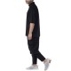 Twin Black Trousers Cargo Style Flap Pockets-Black Twin Black Trousers Cargo Style Flap Pockets-Black
