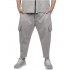 Twin Black Trousers Elastic Waist With Pockets-Stone