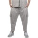 Twin Black Trousers Elastic Waist With Pockets-Stone Twin Black Trousers Elastic Waist With Pockets-Stone