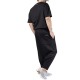 Twin Black Trousers Elastic Waist With Pockets-Black Twin Black Trousers Elastic Waist With Pockets-Black