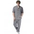 Twin Black Trousers Relaxed Fit Elastic Waist-Charcoal