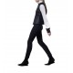 Lotus Eaters Leggings With Rib Textured Contrast-Black Lotus Eaters Leggings With Rib Textured Contrast-Black
