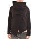 Twin Black High Collar Wrap Closure Cardigan-Black