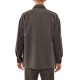 Twin Black Overshirt With Flap Pockets-Anthracite Twin Black Overshirt With Flap Pockets-Anthracite