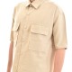 Twin Black Semi-Linen Overshirt With Flap Pockets-Beige Twin Black Semi-Linen Overshirt With Flap Pockets-Beige