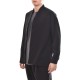 Twin Black High Collar Modern Fit Overshirt-Black