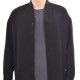 Twin Black High Collar Modern Fit Overshirt-Black