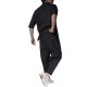 Twin Black Shirt Mao Collar Linen-Black Twin Black Shirt Mao Collar Linen-Black
