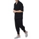 Twin Black Shirt Open Collar-Black Twin Black Shirt Open Collar-Black