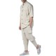 Twin Black Shirt Oversized Mandarin Collar-Beige Twin Black Shirt Oversized Mandarin Collar-Beige