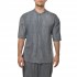 Twin Black Shirt Mao Linen Denim-Blue