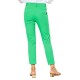 Forel Capri Elastic Trousers With Small Tears-Green