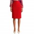 Forel Pencil Tweed Skirt With Slit-Fireman's Red