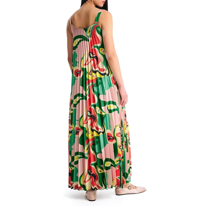 Forel Colorwaved Pleated Dress-Multicolor Forel Colorwaved Pleated Dress-Multicolor