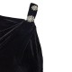Forel Midi Dress Velvet-Black Forel Midi Dress Velvet-Black
