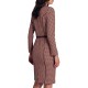 Forel Geometrical Patterned Dress With Belt-Ekai Forel Geometrical Patterned Dress With Belt-Ekai