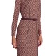 Forel Geometrical Patterned Dress With Belt-Ekai Forel Geometrical Patterned Dress With Belt-Ekai