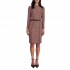 Forel Geometrical Patterned Dress With Belt-Ekai