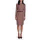 Forel Geometrical Patterned Dress With Belt-Ekai Forel Geometrical Patterned Dress With Belt-Ekai