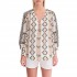 Forel Blouse Case Study Embroidery-Cappuccino
