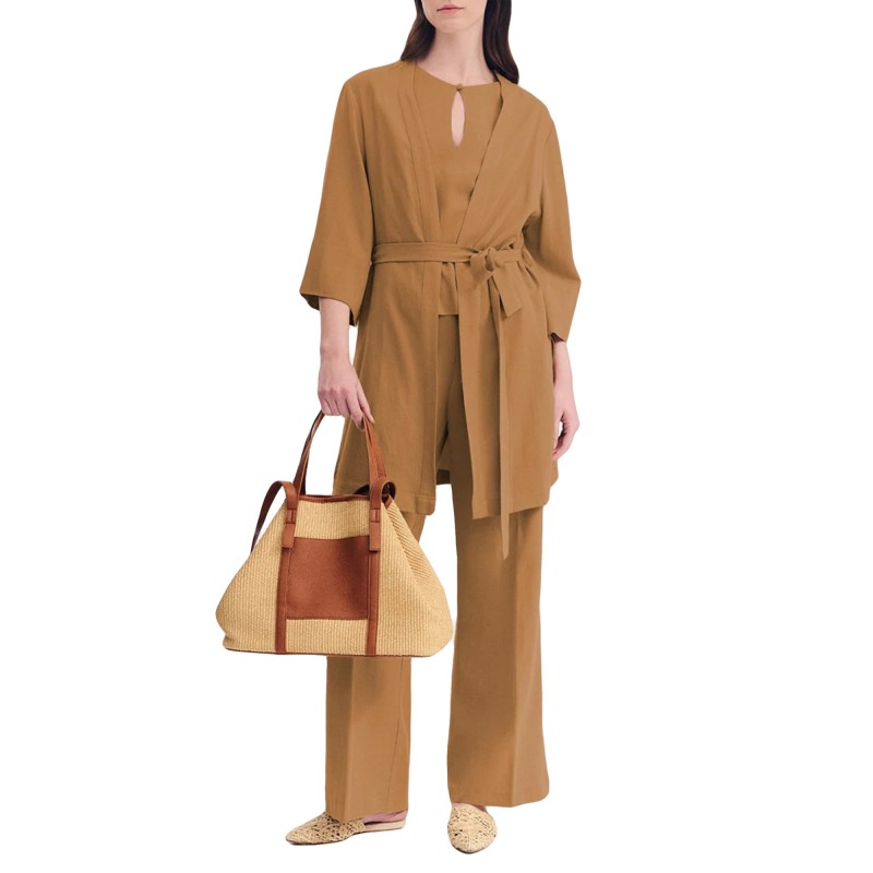 Forel Trousers Wide Leg-Gold