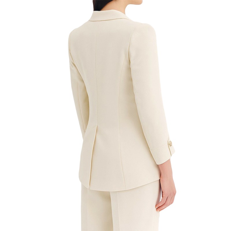 Forel Blazer With Gold Button-Ecru