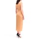 Forel Dress Satin With Strass-Bronze